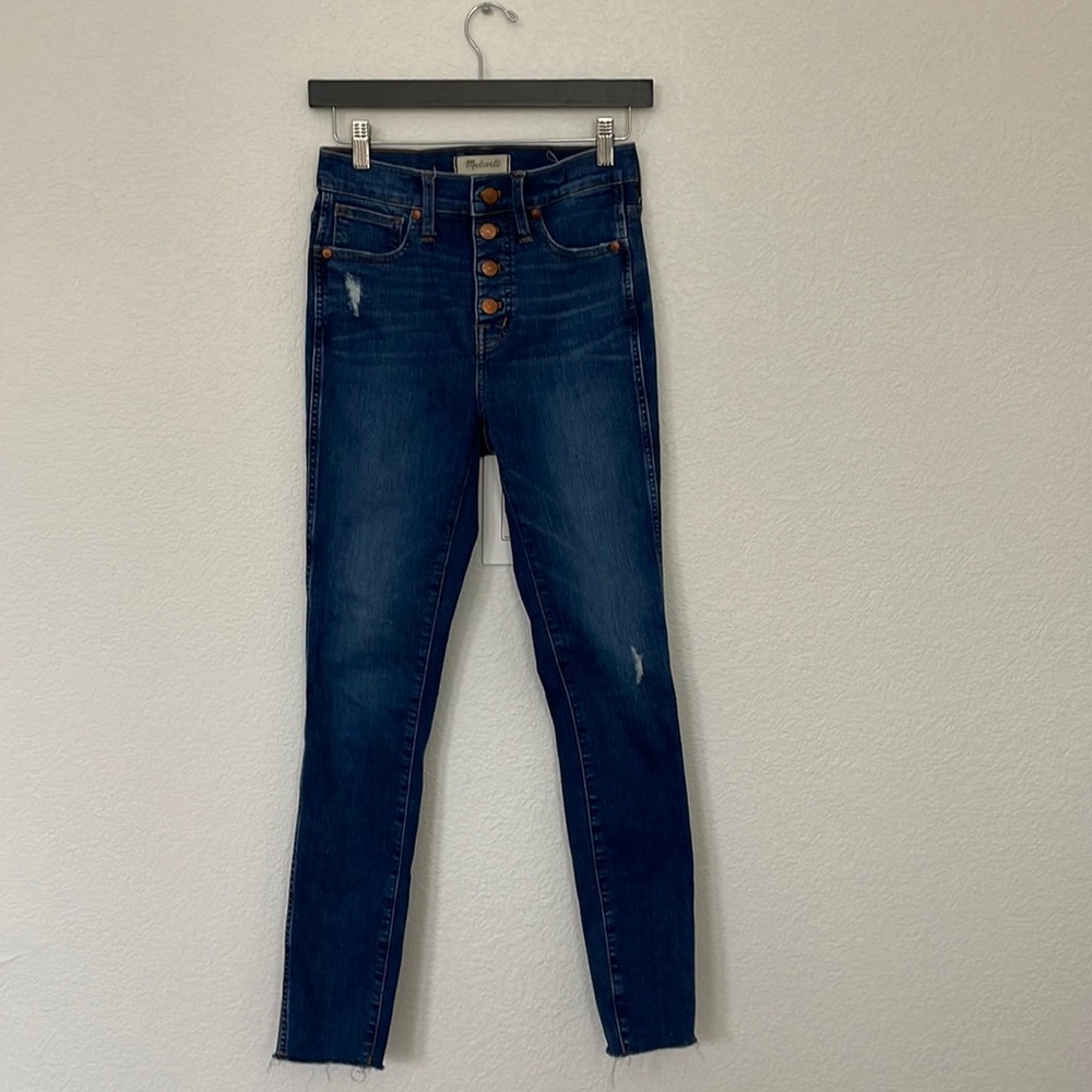 Madewell High Waist Button Front Jeans - Size 25
